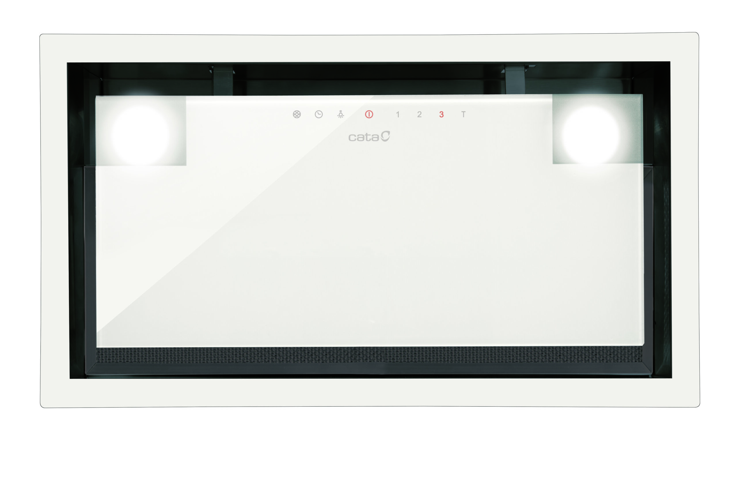 CATA | Hood | GC DUAL A 45 XGWH | Canopy | Energy efficiency class A | Width 45 cm | 820 m³/h | Touch control | LED | White glass - Image 2