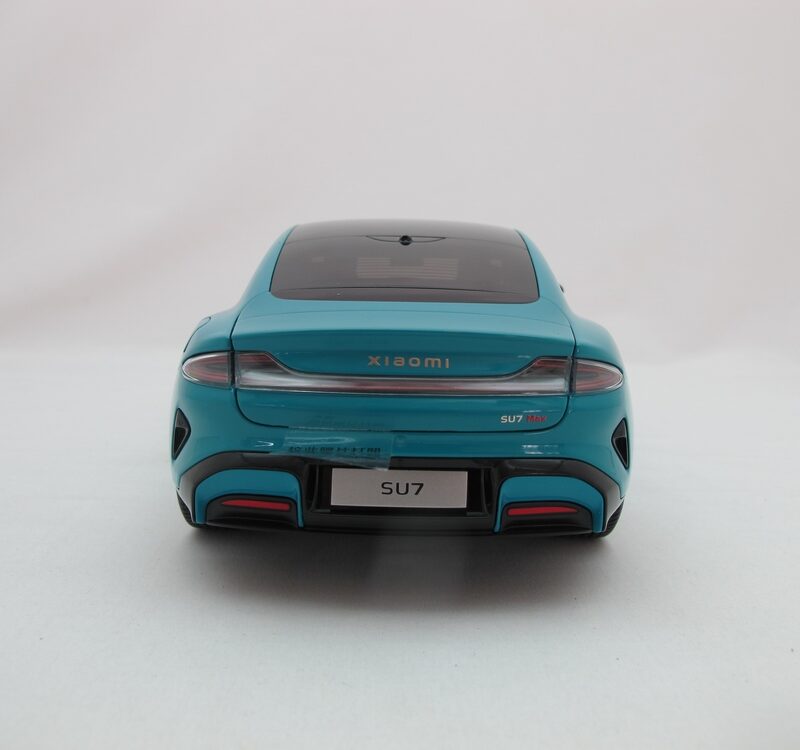 Xiaomi SU7 1:18 Die-cast Model Car | Aqua Blue | Zinc alloy, ABS, SAN and PVC - Image 5