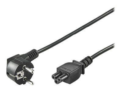 Goobay | Power supply cord (CEE/7/7 to mickey), angled | 68004 | Black - Image 2