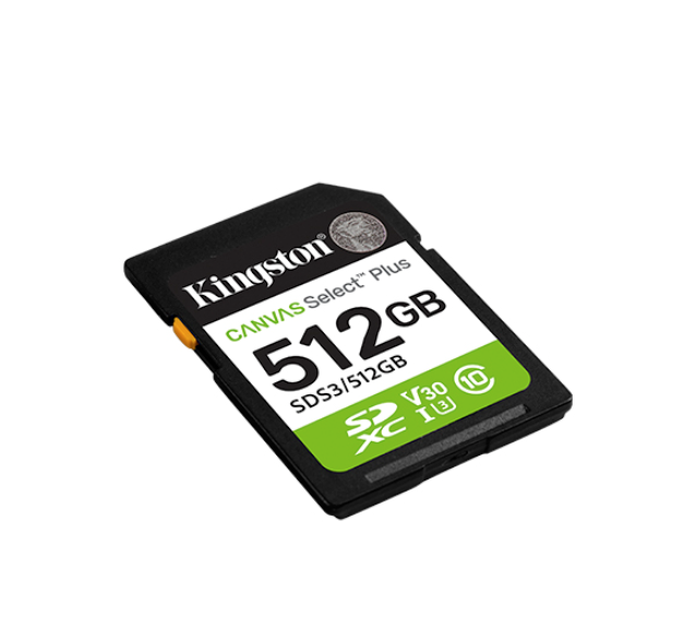 Kingston Canvas Select Plus | 512 GB | SD | Flash memory class Class 10, UHS-I, U1/U3, Video Class 10/30 - Image 3