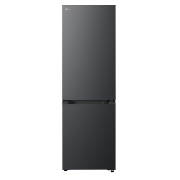 LG Refrigerator | GBBSJ10EEP | Energy efficiency class E | Free standing | Combi | Height 186 cm | No Frost system | Fridge net capacity 220 L | Freezer net capacity 113 L | Display | 35 dB | Essence Matte Black