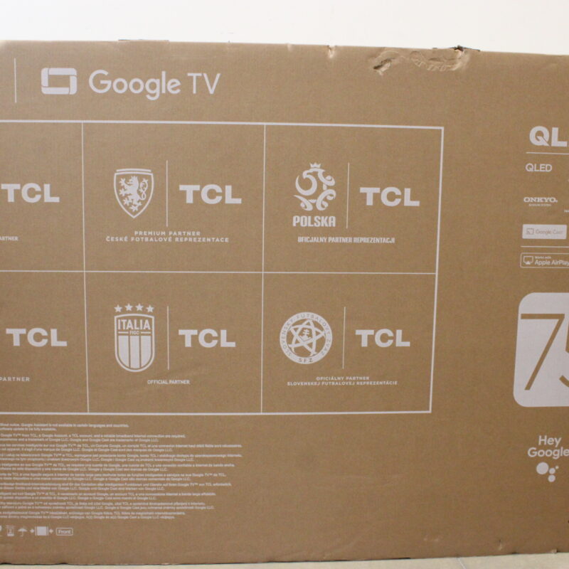 SALE OUT. TCL 4K QLED TV | 75T8C | 75 | Smart TV | Google TV | Black | DAMAGED PACKAGING - Image 6
