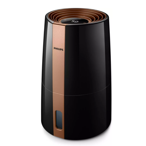 Philips | HU3918/10 | Humidifier | 25 W | Water tank capacity 3 L | Suitable for rooms up to 45 m² | NanoCloud evaporation | Humidification capacity 300 ml/hr | Black
