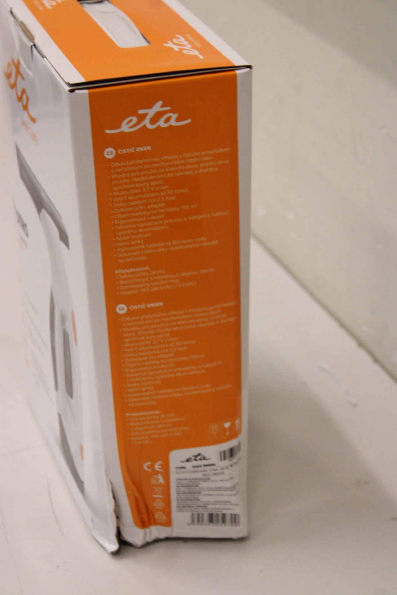SALE OUT. ETA Window cleaner | Finerstro ETA326290000 | Cordless | White | DAMAGED PACKAGING - Image 4