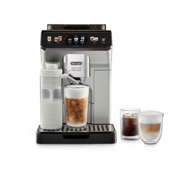 Delonghi | Coffee Maker | Eletta Explore ECAM450.65.S | Pump pressure 19 bar | Built-in milk frother | Automatic | 1450 W | Silver