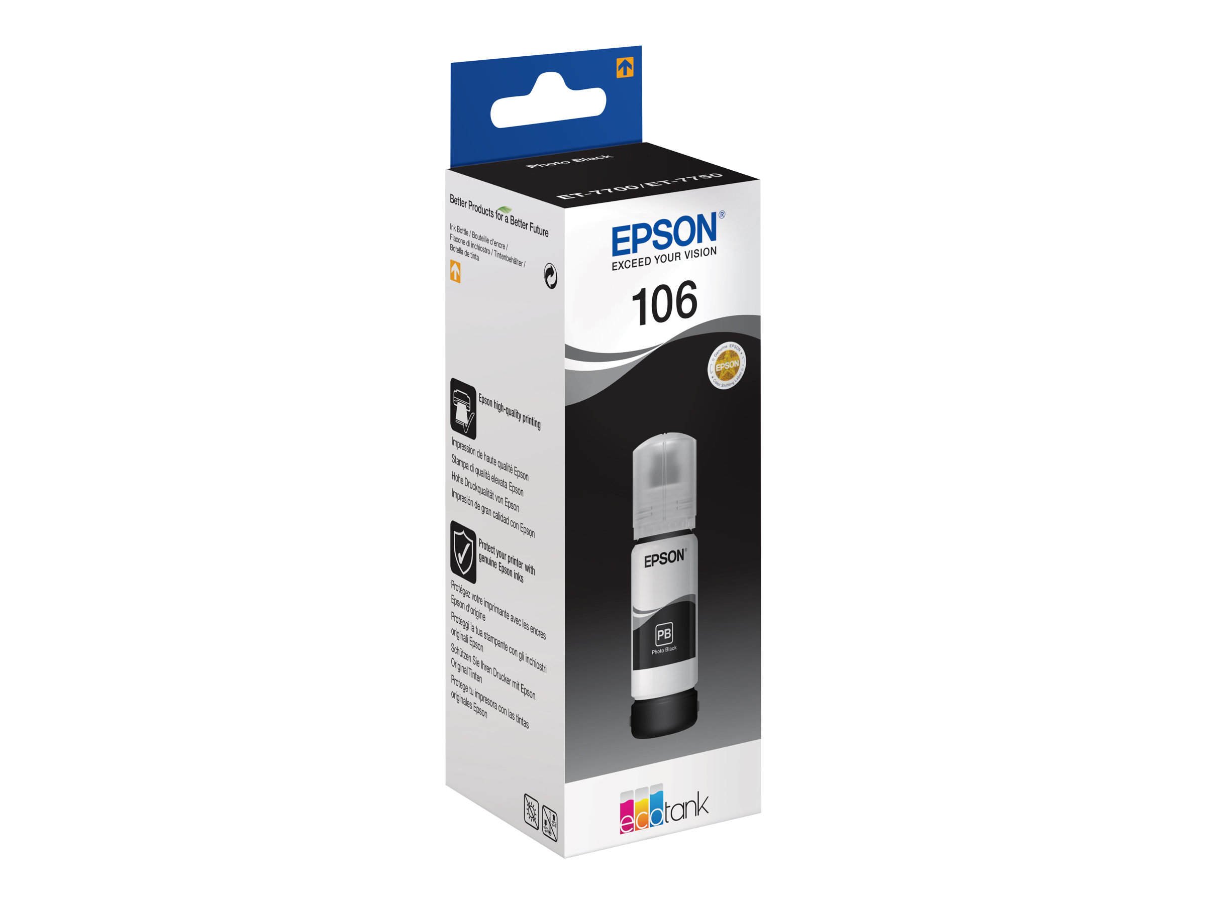 Epson Ecotank Photo | 106 | Ink Bottle | Black - Image 2