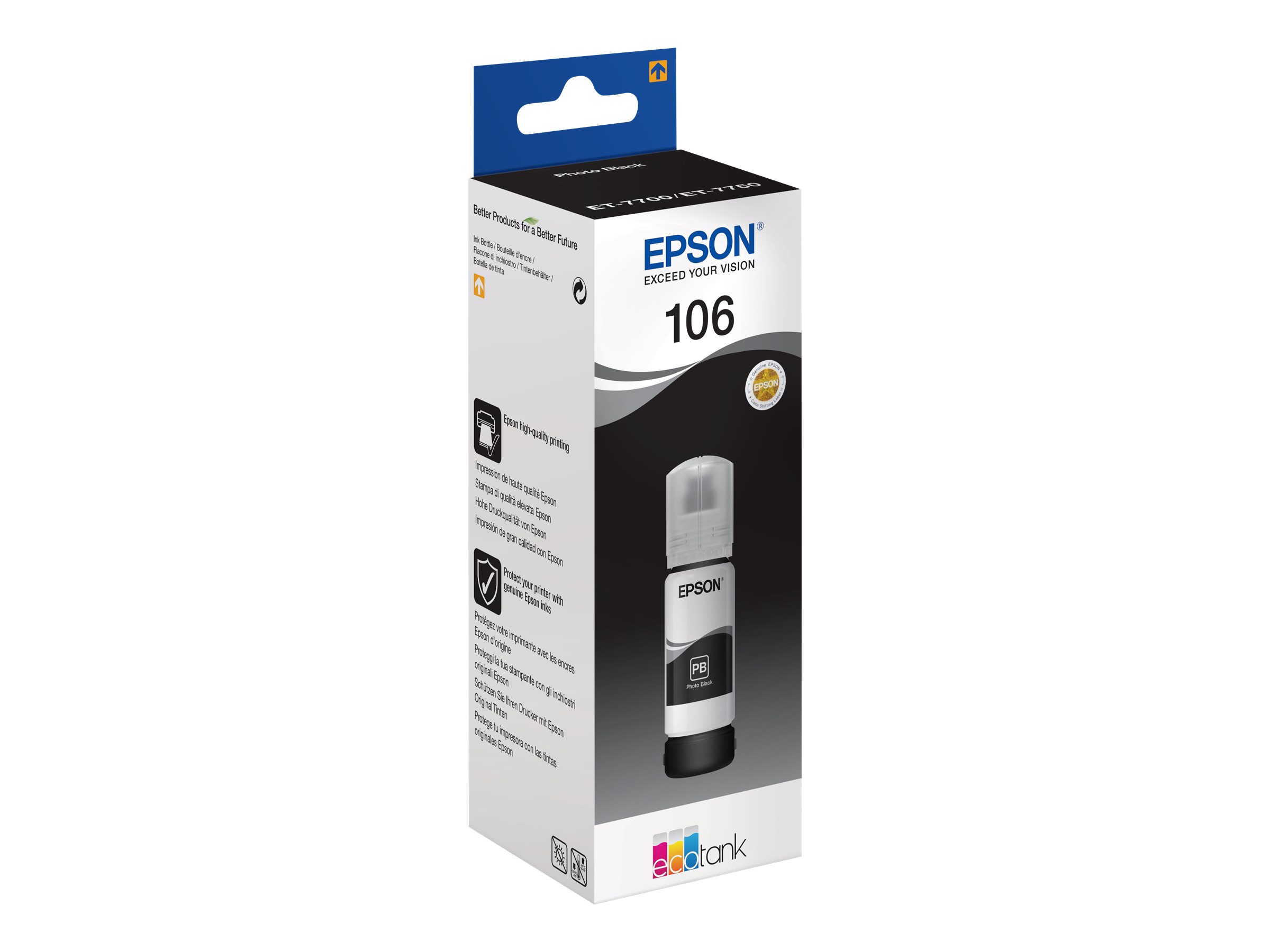 Epson Ecotank Photo | 106 | Ink Bottle | Black - Image 3