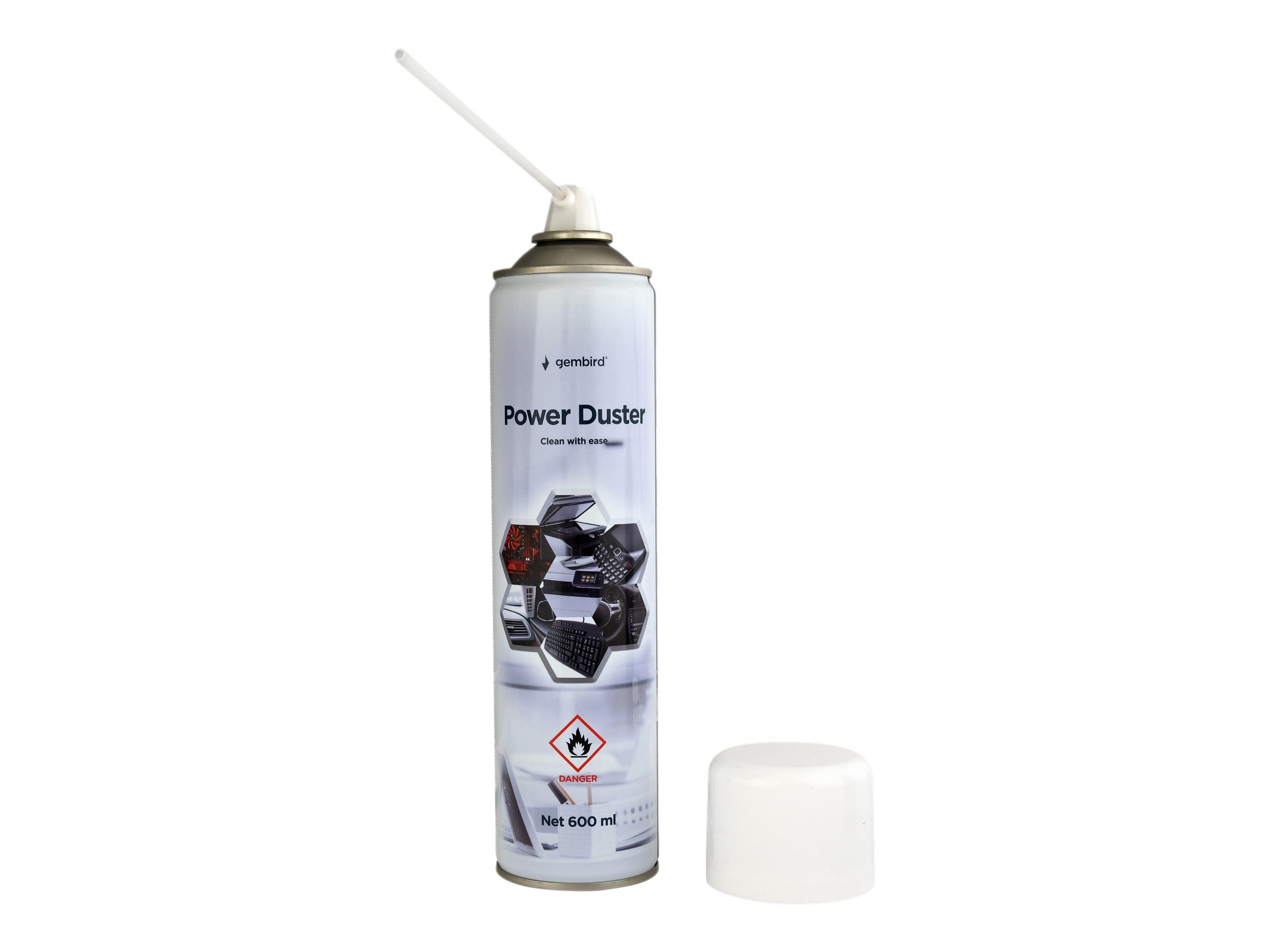 Gembird ompressed air duster (flammable), 600 ml | Gembird - Image 3