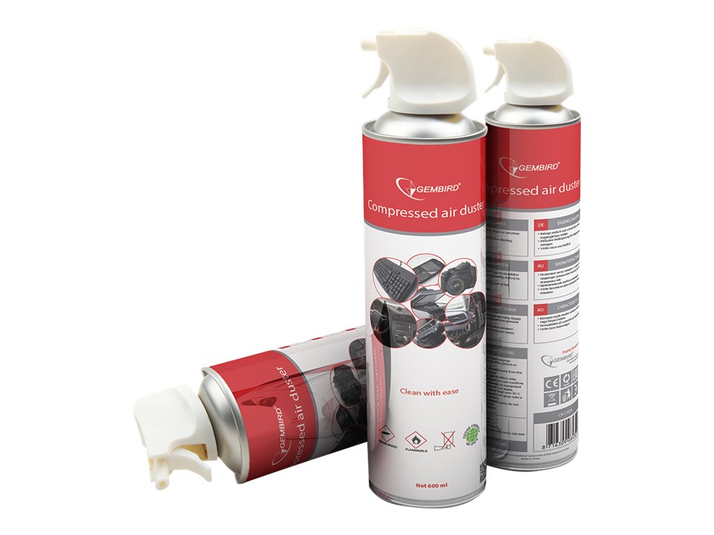 Gembird ompressed air duster (flammable), 600 ml | Gembird - Image 4