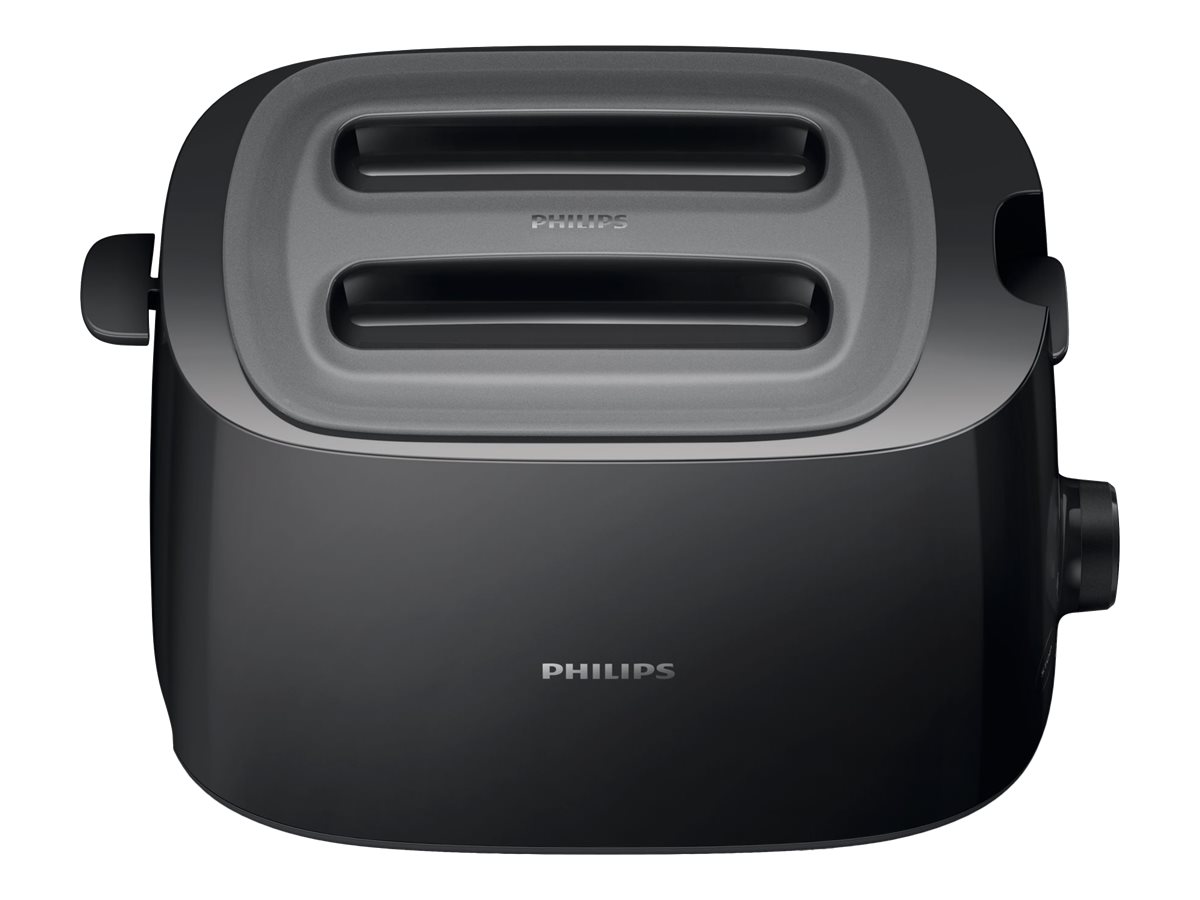 Philips | Daily collection toaster | HD2582/90 | Power 830 W | Number of slots 2 | Housing material Plastic | Black - Image 3