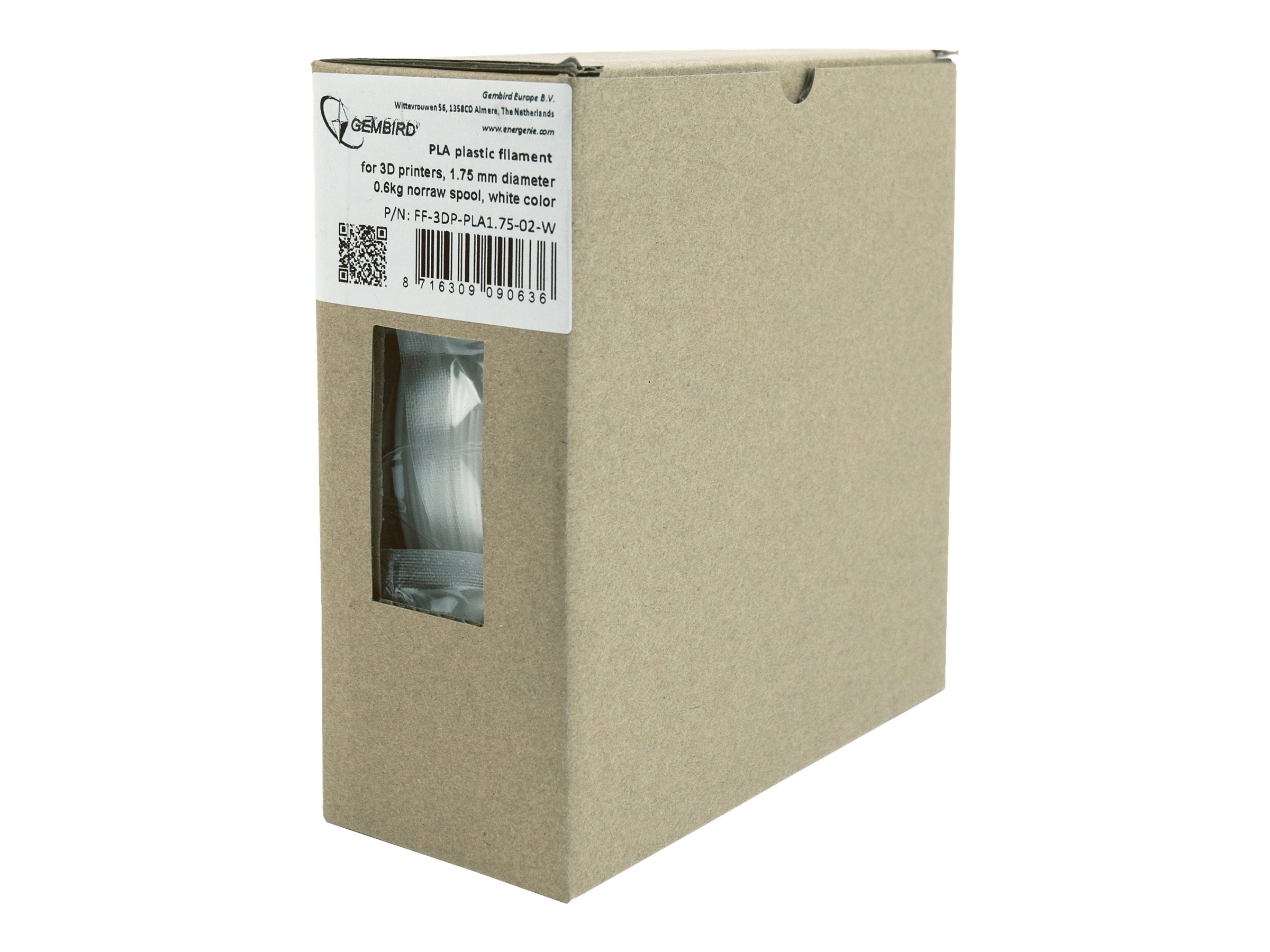 Flashforge PLA-PLUS filament, white, 1.75 mm, 1 kg | 3DP-PLA+1.75-02-W - Image 3