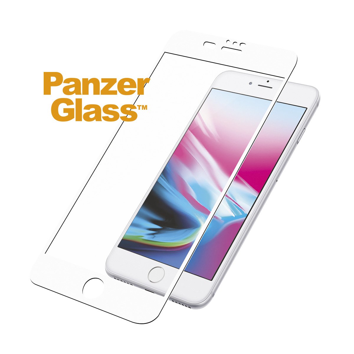 PanzerGlass | 2621 Casefriendly | Screen protector | Apple | iPhone 6/6s/7/8 Plus | Tempered glass | Transparent/White | Original PanzerGlass™ tempered glass screen protector/Crystal Clear/Full frame coverage/Oleophobic layer (antibacterial + anti-fingerprint)/100% touch preservation - Image 2