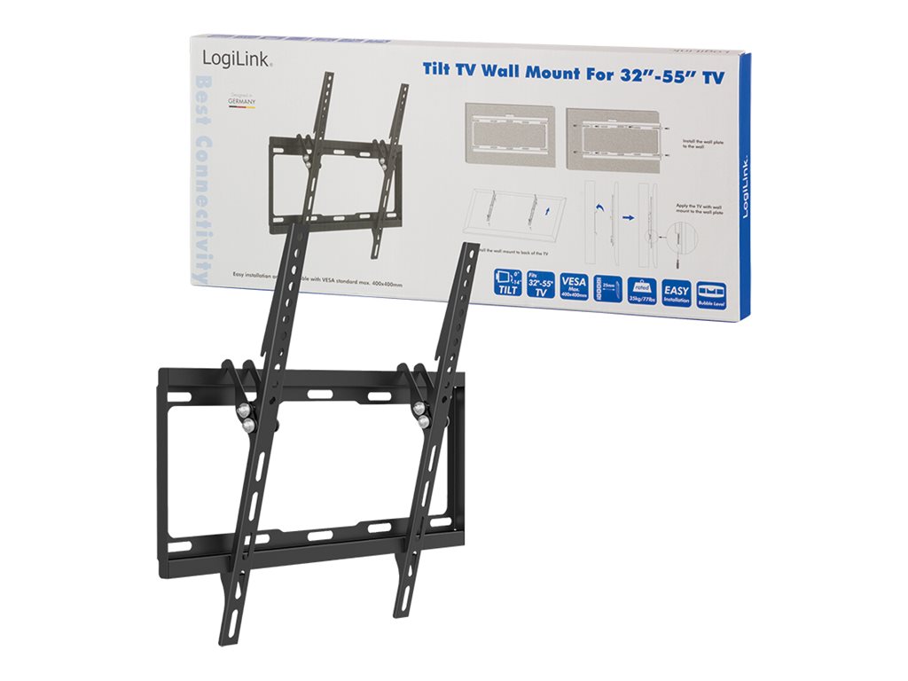 Logilink BP0012 TV Wall mount, 32–55", tilt -14°, 25 mm - Image 3