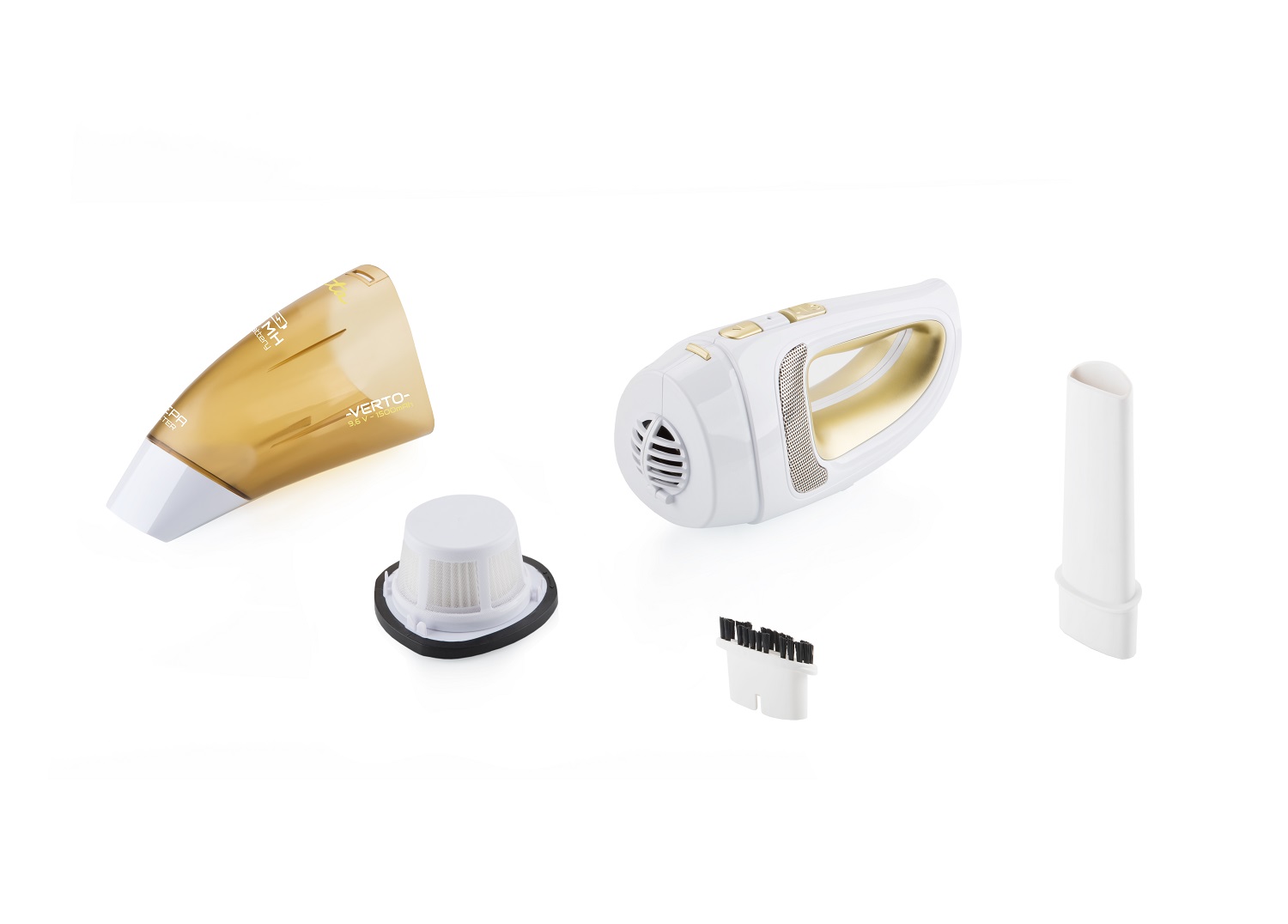 ETA | Vacuum cleaner | Verto II ETA142390000 | Cordless operating | Handheld | 6 W | 9.6 V | Operating time (max) 15 min | White/Orange | Warranty 24 month(s) | Battery warranty 6 month(s) - Image 5