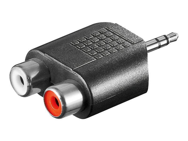 Goobay | RCA adapter. AUX jack 3.5 mm male to 2 stereo female | 11604 - Image 2