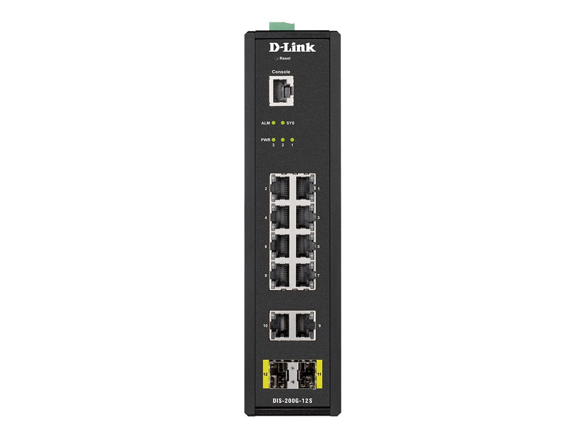 D-LINK DIS-200G-12S L2 Managed Industrial Switch with 10 10/100/1000Base-T and 2 1000Base-X SFP ports | D-Link | 60 month(s) - Image 3