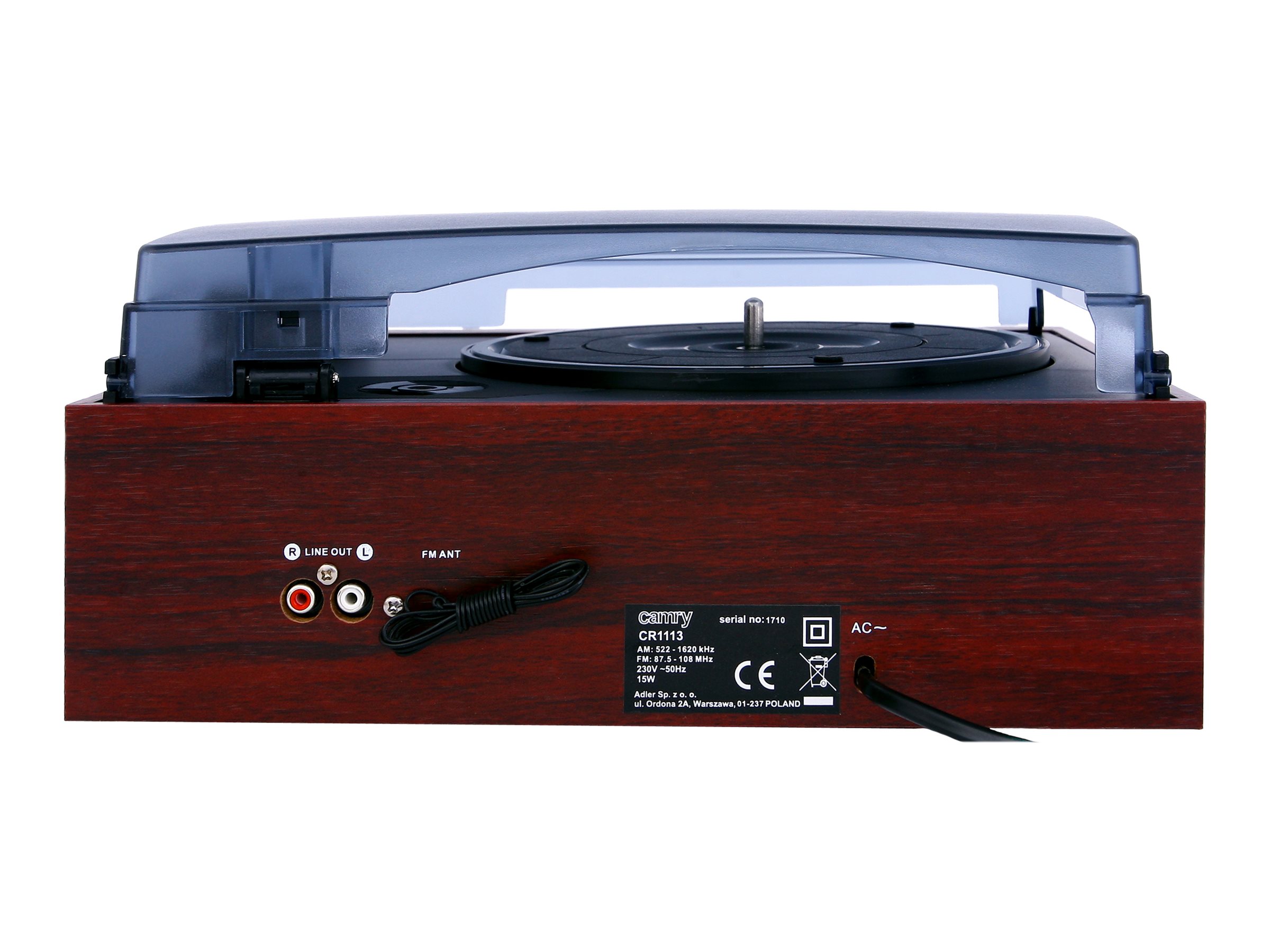 Camry | Turntable | CR 1168 | Bluetooth | USB port | AUX in - Image 8