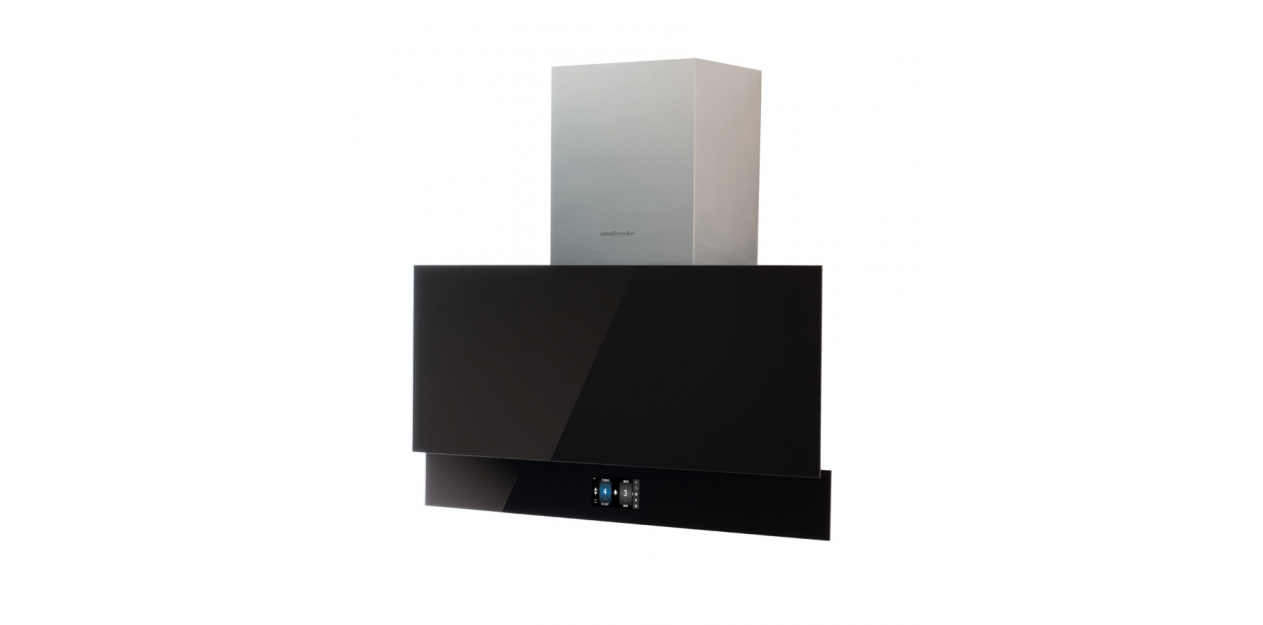 CATA | Hood | Goya PRO 90 BK | Wall mounted | Energy efficiency class A+++ | Width 90 cm | 842 m³/h | Touch control | LED | Black glass - Image 2