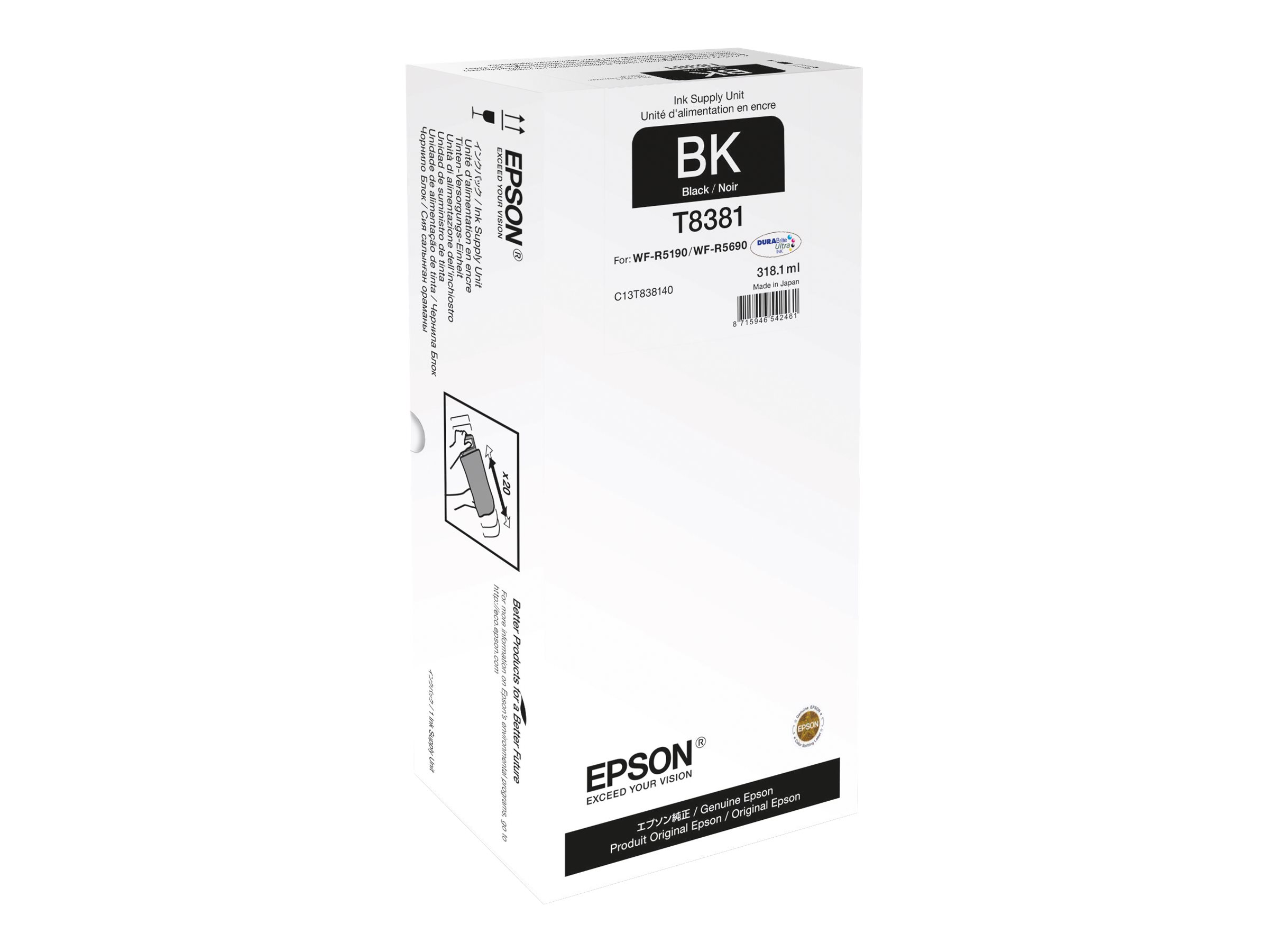 Epson XL Ink Supply Unit | WorkForce Pro WF-R5xxx series | Black - Image 2