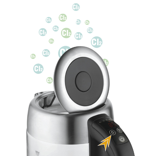 Adler | Kettle | AD 1247 NEW | With electronic control | 1850 - 2200 W | 1.7 L | Stainless steel, glass | 360° rotational base | Stainless steel/Transparent - Image 12