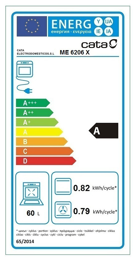 CATA | ME 6206 X | 60 L | Electric | AquaSmart | Mechanical control | Height 60 cm | Width 60 cm | Stainless steel - Image 4