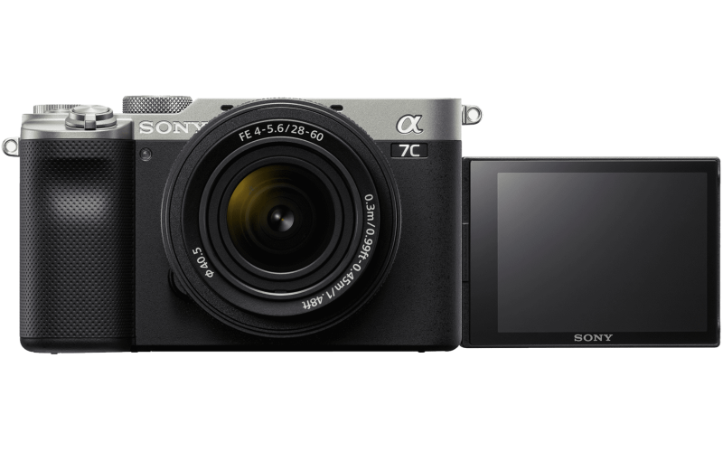 ILCE-7CL Sony Alpha A7C Full-frame Mirrorless Interchangeable Lens Camera with Sony FE 28-60mm F4-5.6 Zoom Lens, Silver | Sony | Full-frame Mirrorless Interchangeable Lens Camera with Sony FE 28-60mm F4-5.6 Zoom Lens | Alpha A7C | Mirrorless Camera body | 24.2 MP | ISO sensitivity (max) 102400 | Display diagonal 3.0 " | Video recording | Wi-Fi | Fast Hybrid AF | Magnification 0.59 x | Viewfinder | CMOS | Silver - Image 5