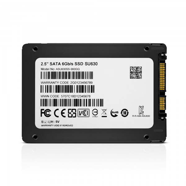 ADATA | Ultimate SU630 3D NAND SSD | 960 GB | SSD form factor 2.5” | Solid-state drive interface SATA | Read speed 520 MB/s | Write speed 450 MB/s - Image 5