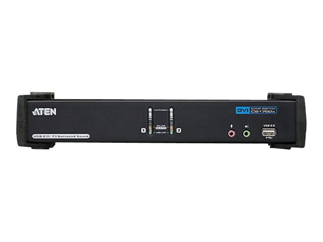 Aten 2-Port USB DVI Dual Link/CH7.1 Audio KVMP Switch | Aten | 2-Port USB DVI Dual Link/CH7.1 Audio KVMP™ Switch - Image 2