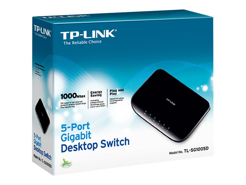 TP-LINK | Switch | TL-SG1005D | Unmanaged | Desktop | Gigabit Ethernet (copper) ports quantity 5 | Power supply type External | 36 month(s) - Image 10