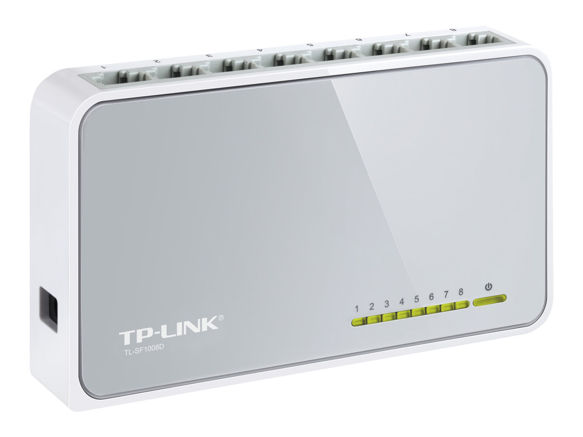 TP-LINK | Switch | TL-SF1008D | Unmanaged | Desktop | 10/100 Mbps (RJ-45) ports quantity 8 | Power supply type External | 36 month(s) - Image 6