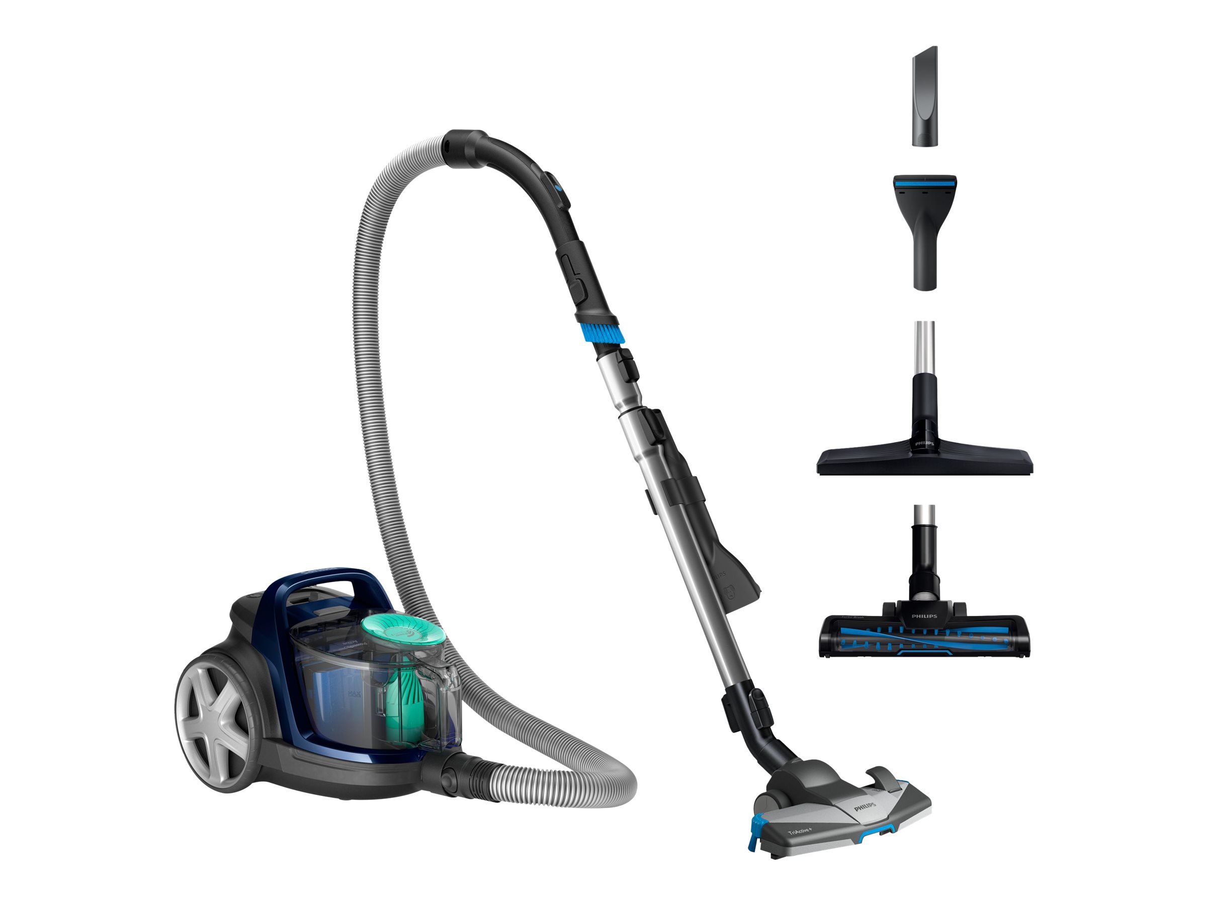Philips | Vacuum cleaner | PowerPro Active FC9556/09 | Bagless | Power 900 W | Dust capacity 1.5 L | Blue - Image 3