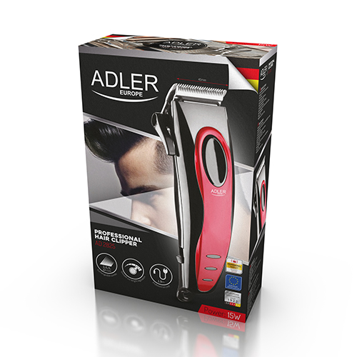 Adler | Hair clipper | AD 2825 | Corded | Red - Image 11