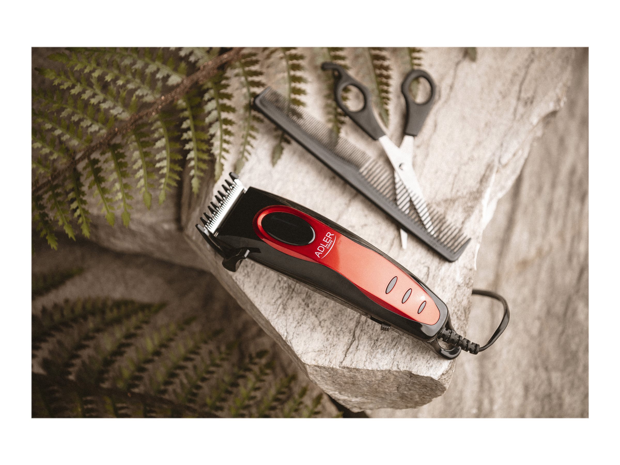 Adler | Hair clipper | AD 2825 | Corded | Red - Image 15