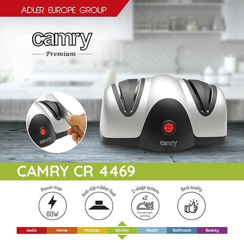 Camry | Knife sharpener | CR 4469 | Electric | Black/Silver | 60 W | 2 - Image 5