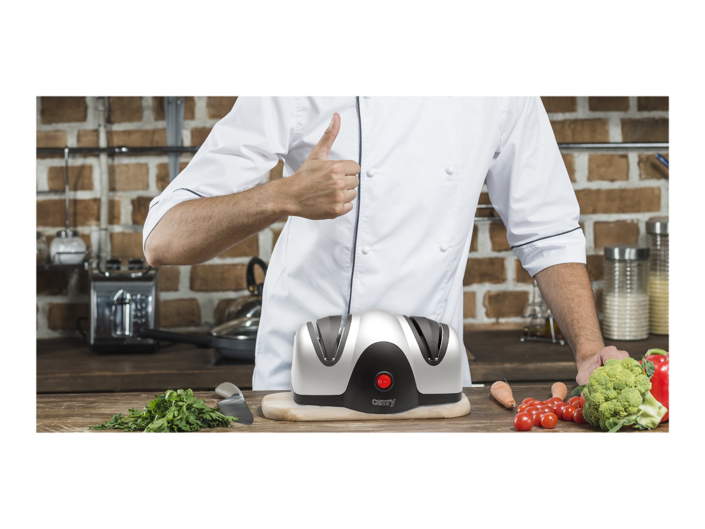 Camry | Knife sharpener | CR 4469 | Electric | Black/Silver | 60 W | 2 - Image 7