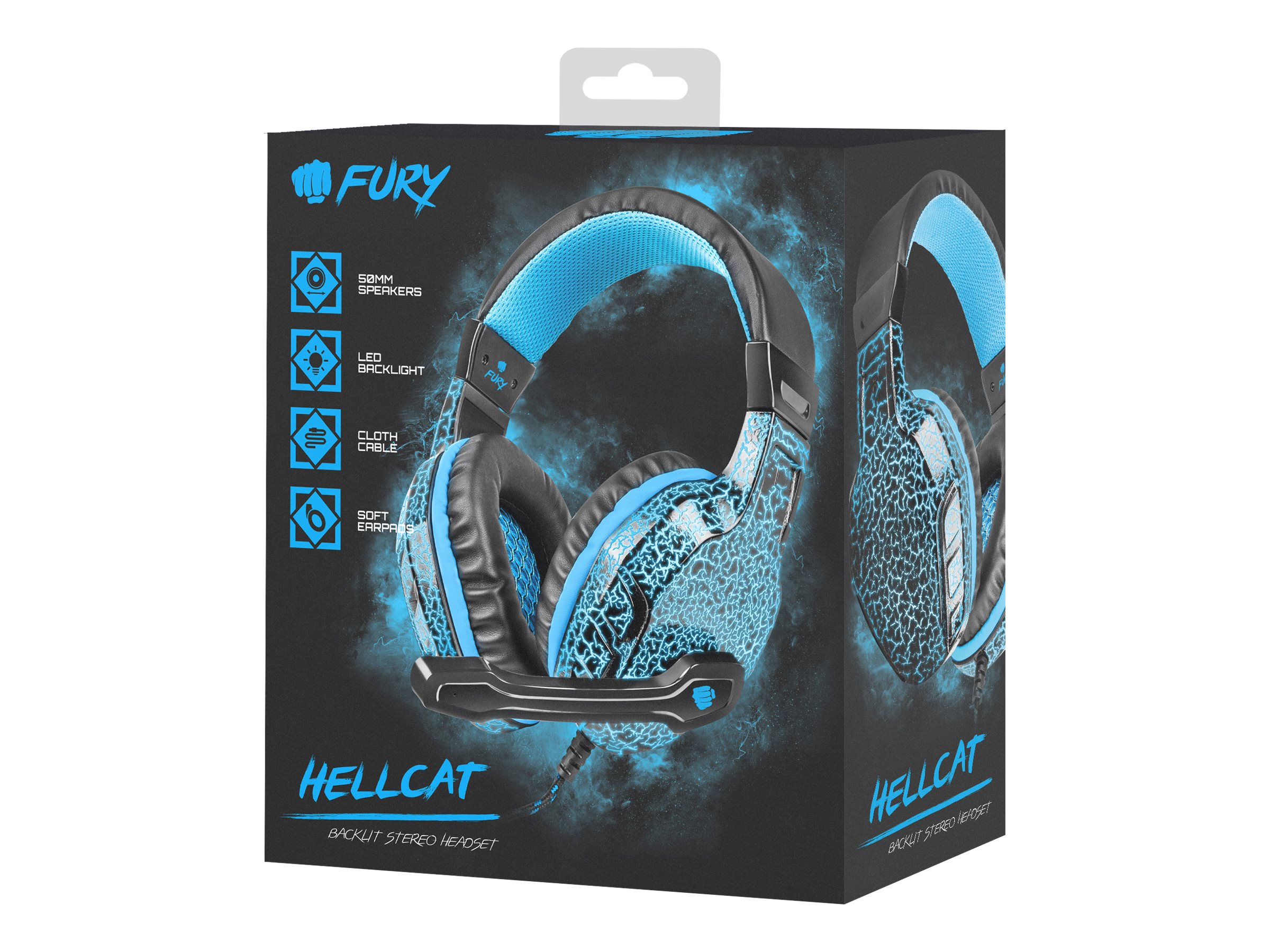 Fury | Wired | On-Ear | Gaming Headset | NFU-0863 Hellcat - Image 8