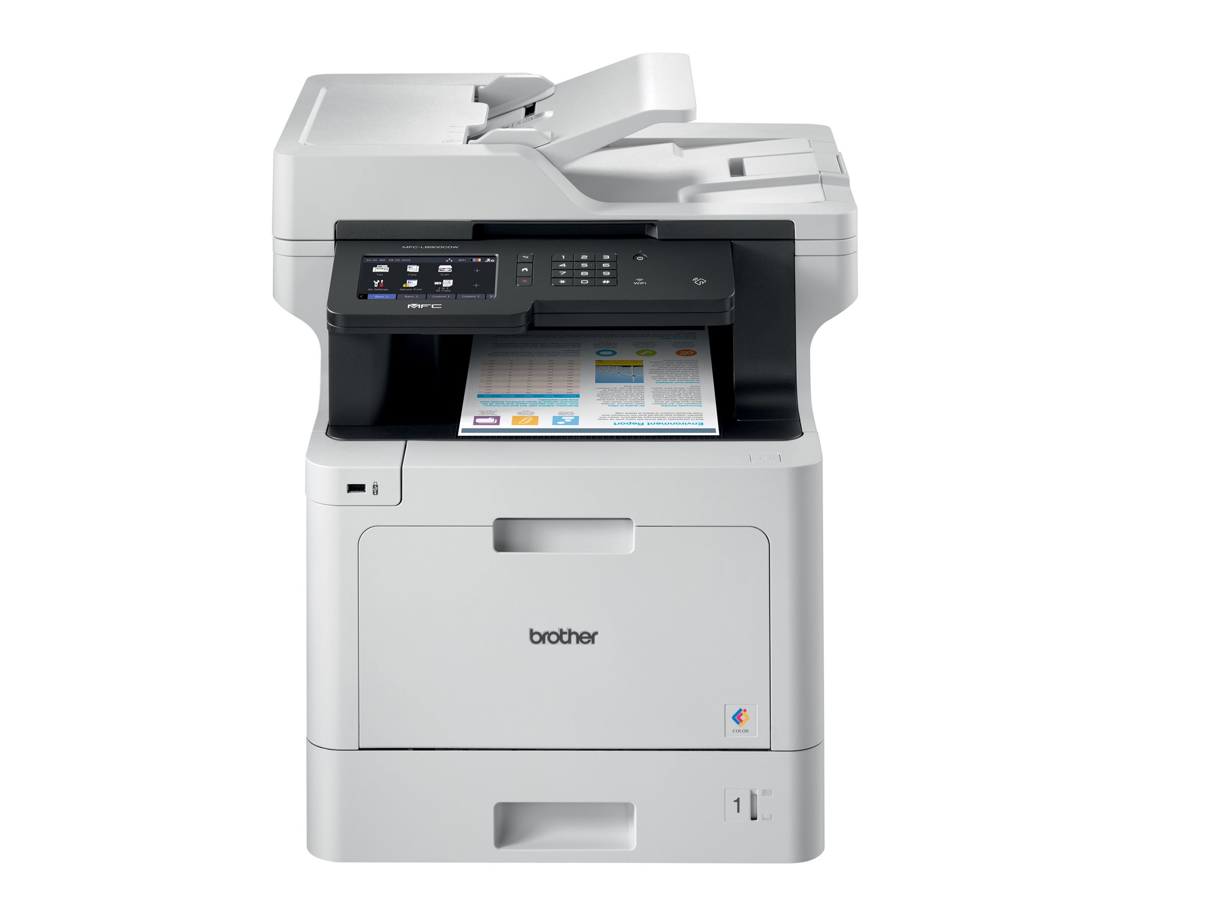 Brother MFC-L8900CDW | Laser | Colour | Multifunctional Printer | A4 | Wi-Fi | White - Image 2