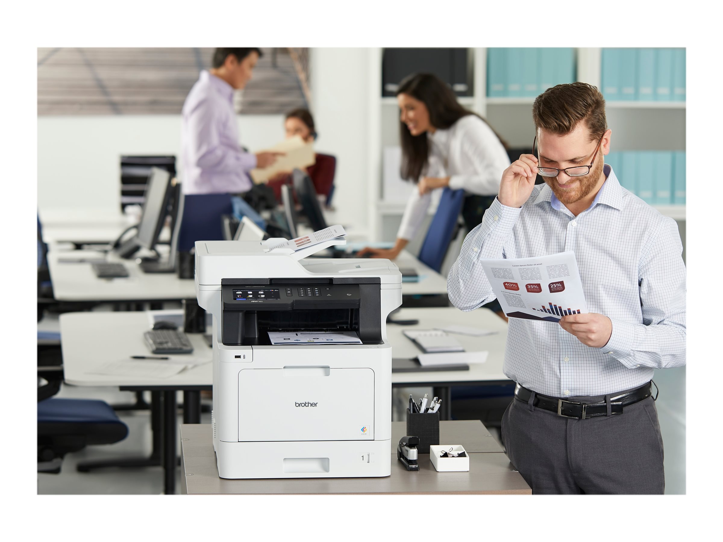 Brother MFC-L8900CDW | Laser | Colour | Multifunctional Printer | A4 | Wi-Fi | White - Image 9