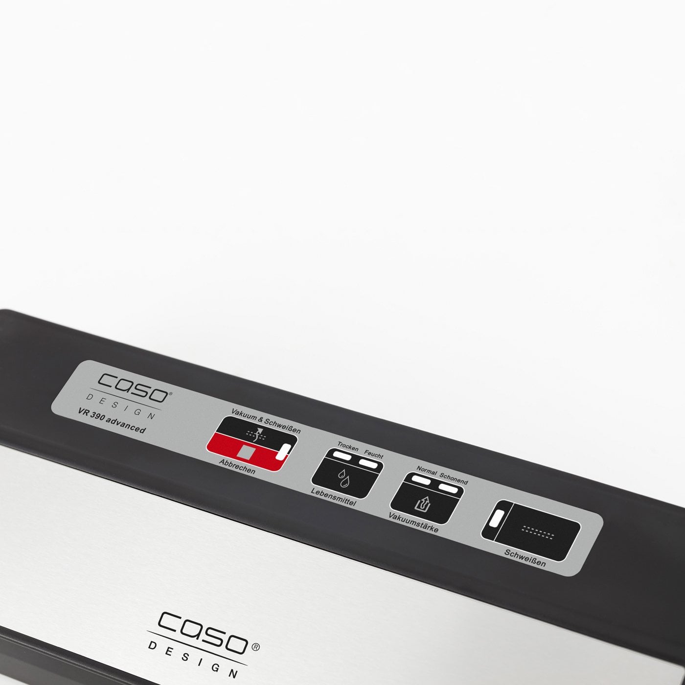 Caso | Bar Vacuum sealer | VR 390 advanced | Power 110 W | Temperature control | Black/Stainless steel - Image 4
