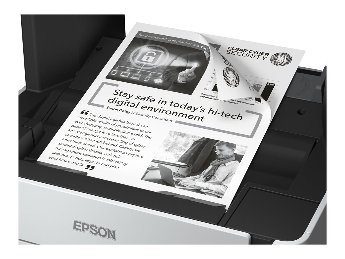 Epson 3 in 1 printer | EcoTank M2170 | Inkjet | Mono | All-in-one | A4 | Wi-Fi | White - Image 25