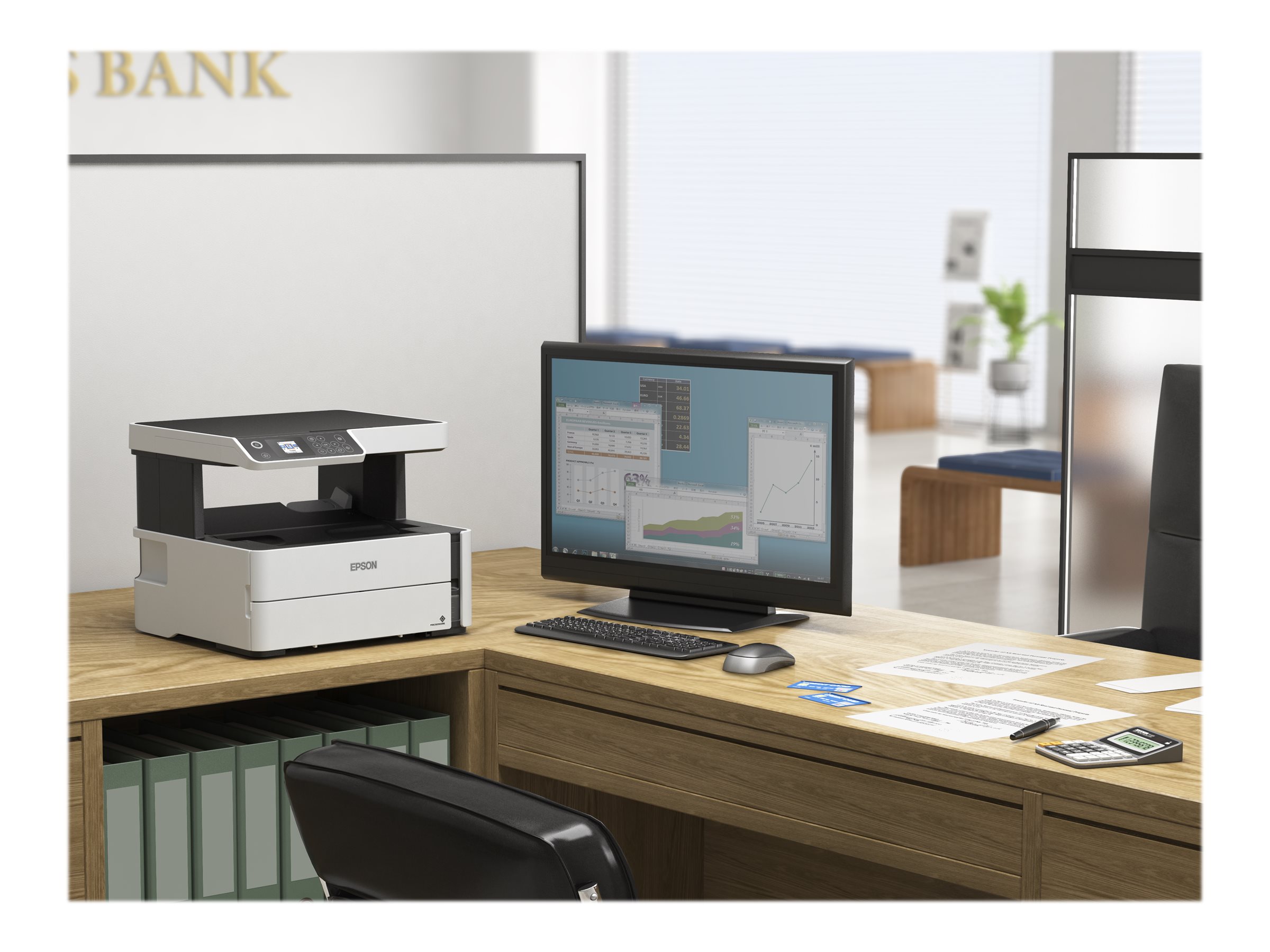 Epson 3 in 1 printer | EcoTank M2170 | Inkjet | Mono | All-in-one | A4 | Wi-Fi | White - Image 29