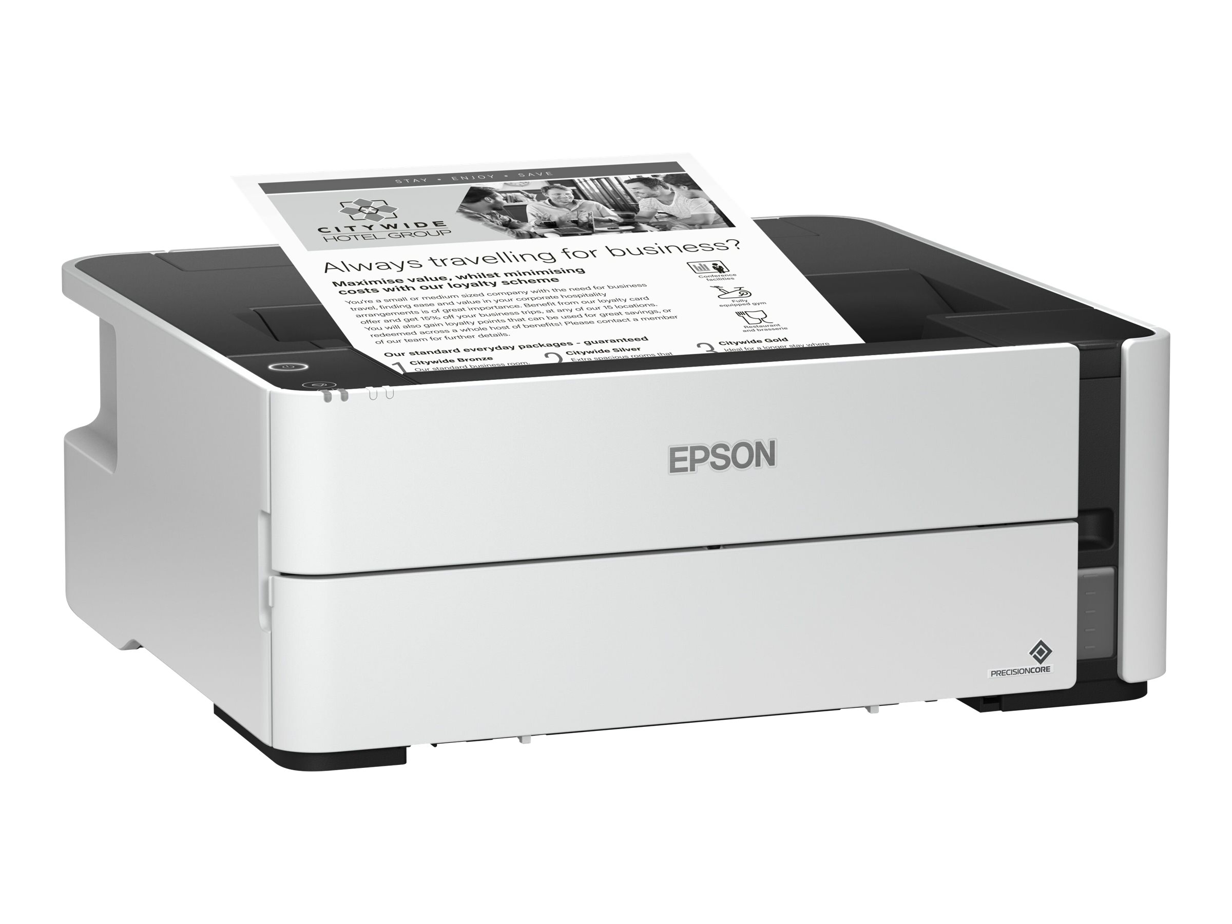 Epson EcoTank M1170 | Inkjet | Mono | Inkjet Printer | Wi-Fi | White - Image 3