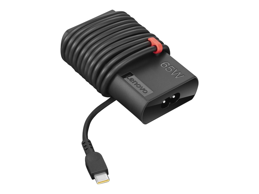 Lenovo | ThinkPad | 65W Slim | The ThinkPad 65W Slim AC Adapter – USB Type-C is the new adapter designed with slimmer size and cable management. It is your perfect replacement or spare power adapter for your ThinkPad notebooks. | USB Type-C | AC Adapter - Image 2