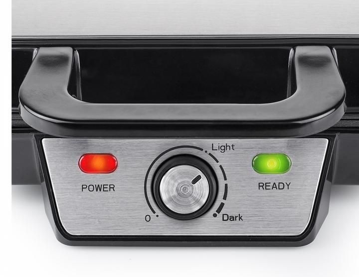 Tristar | Waffle maker | WF-2195 | 1000 W | Number of pastry 2 | Belgium | Black - Image 2