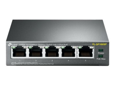 TP-LINK | Switch | TL-SF1005P | Unmanaged | Desktop | 10/100 Mbps (RJ-45) ports quantity 5 | Power over Ethernet (PoE) ports quantity 4 | Power supply type External | 36 month(s) - Image 3