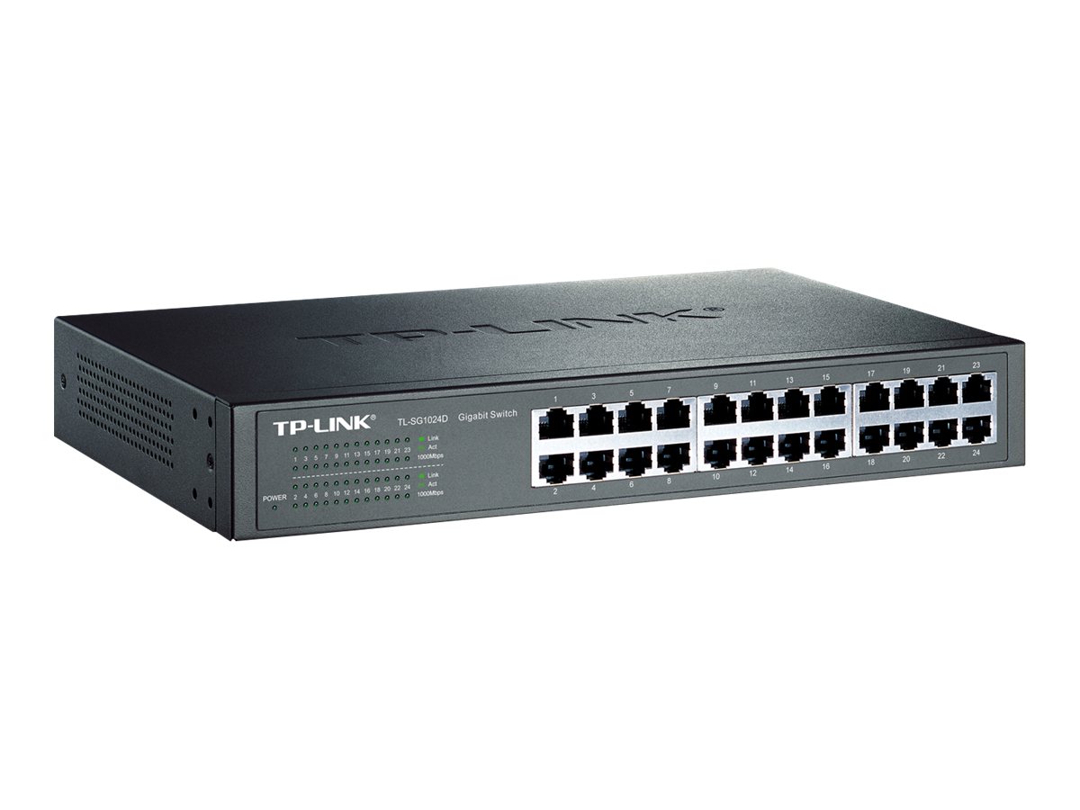 TP-LINK | Switch | TL-SG1024D | Unmanaged | Desktop/Rackmountable | Gigabit Ethernet (copper) ports quantity 24 | 36 month(s) - Image 3