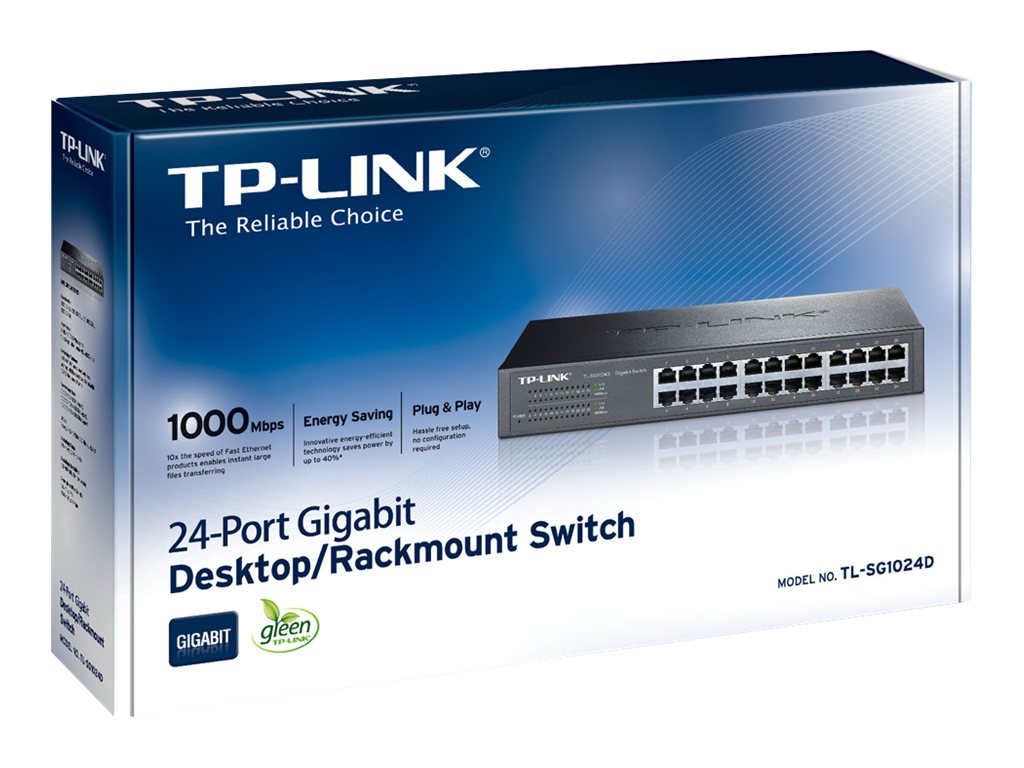 TP-LINK | Switch | TL-SG1024D | Unmanaged | Desktop/Rackmountable | Gigabit Ethernet (copper) ports quantity 24 | 36 month(s) - Image 7