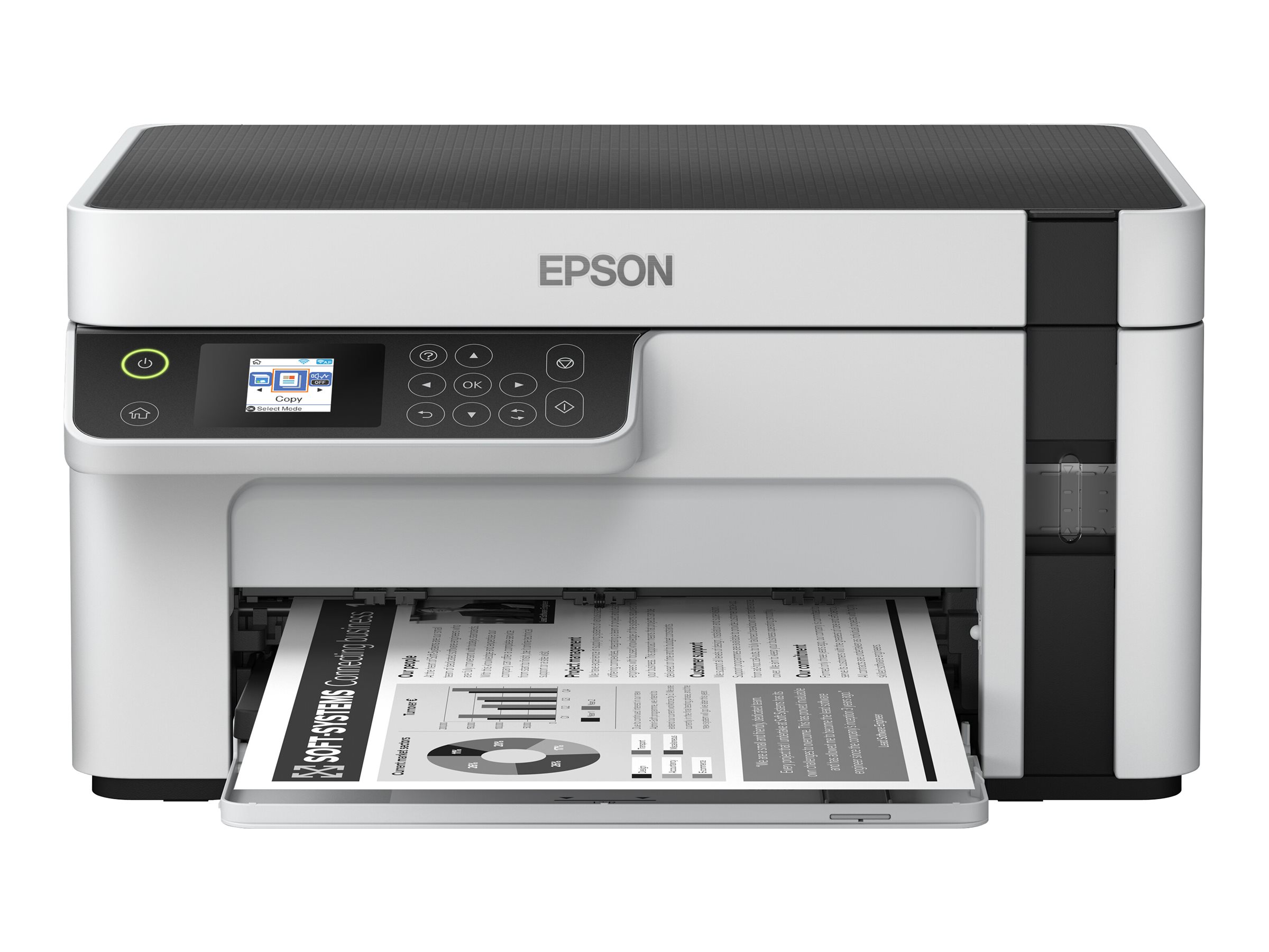 Epson Multifunction compact printer | EcoTank M2120 | Inkjet | Mono | A4 | Wi-Fi | White - Image 4