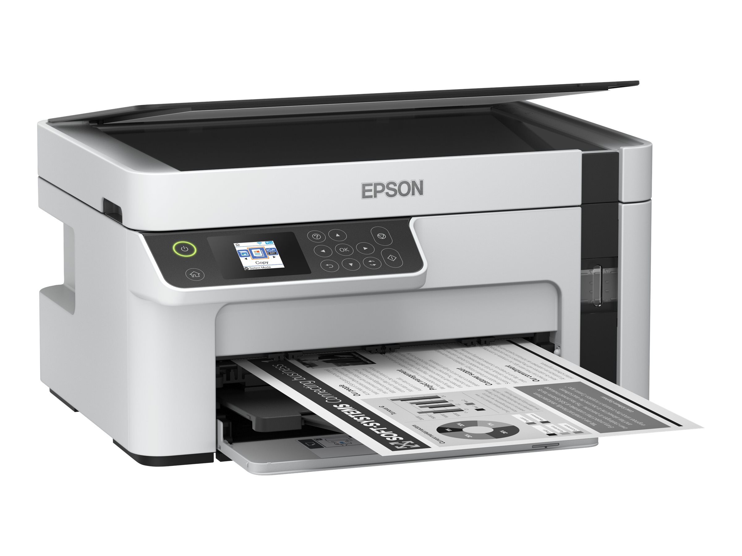 Epson Multifunction compact printer | EcoTank M2120 | Inkjet | Mono | A4 | Wi-Fi | White - Image 20