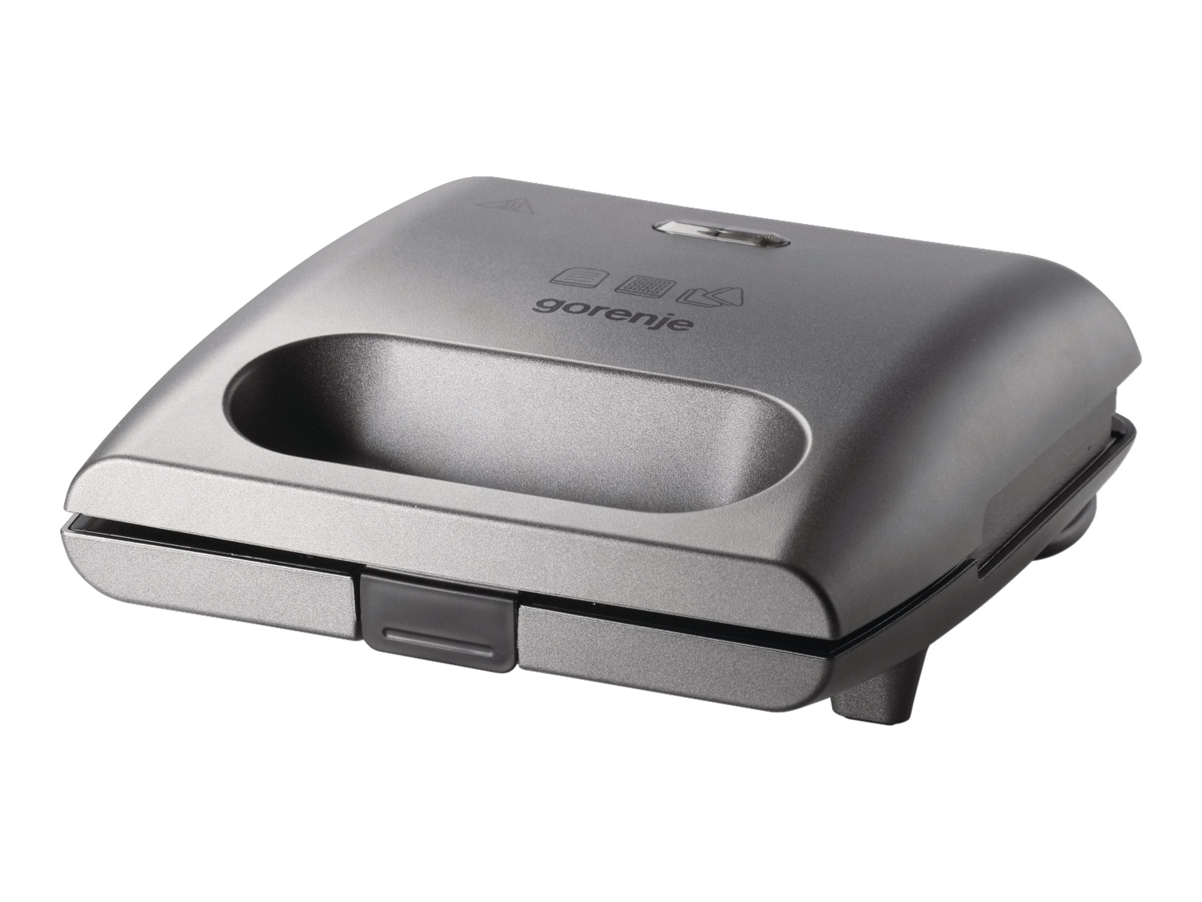 Gorenje | Sandwich maker | SM703GCG | 700 W | Number of plates 3 | Number of pastry 2 | Grey - Image 3